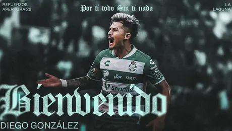 Santos Laguna anuncia a Diego González como refuerzo para el Apertura 2026