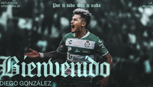Santos Laguna anuncia a Diego González como refuerzo | Club Santos