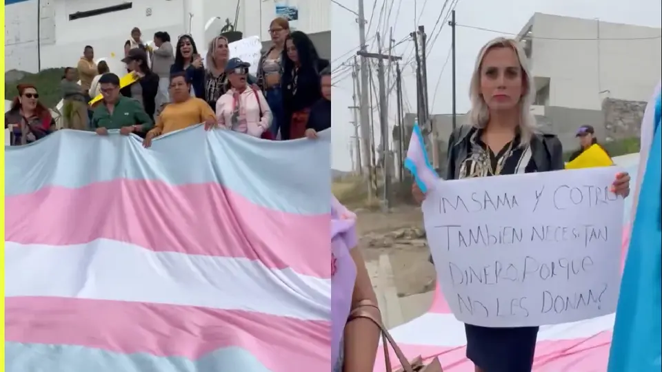 Colectivos de la Comunidad LGBTQ+ realizaron una protesta frente a la clínica / Redes Sociales
