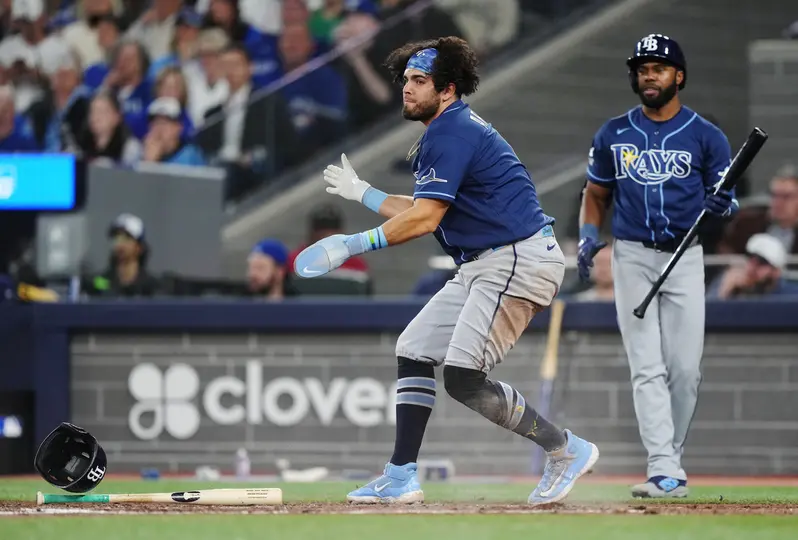 Jonathan Aranda con los Rays | AP