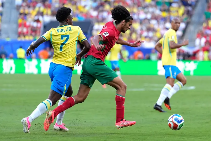 Ayyoub Bouaddi, jugador de Marruecos | AP