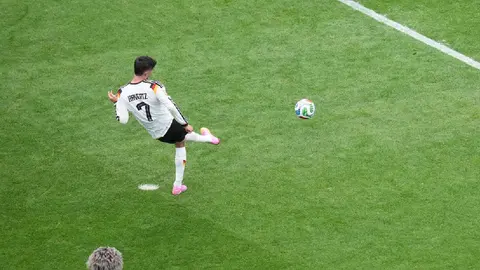 Kai Havertz antes de anotar con Alemania | AP