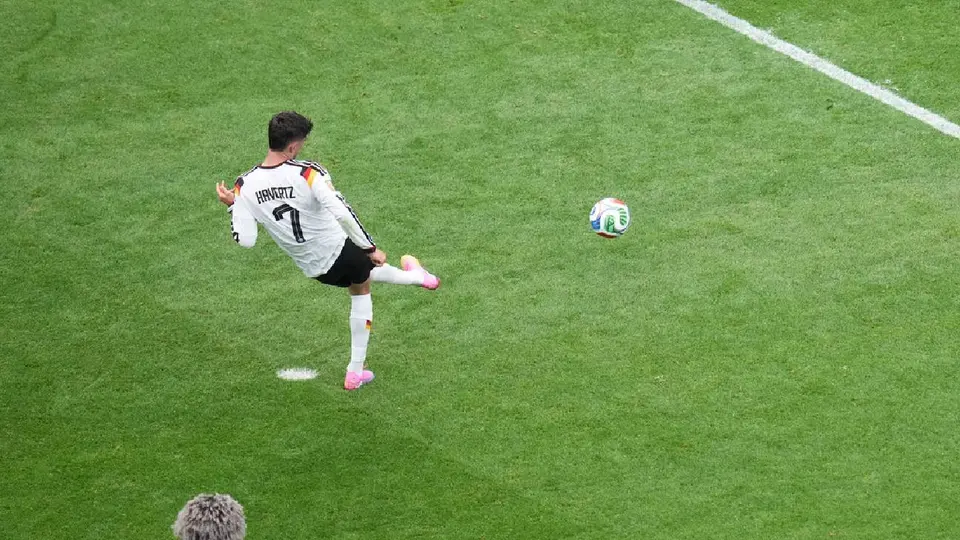 Kai Havertz antes de anotar con Alemania | AP