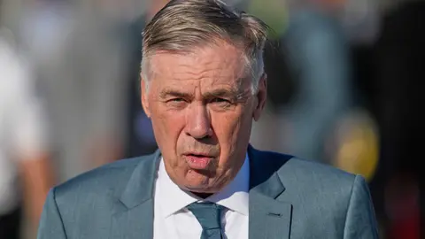 Carlo Ancelotti en el debut de Brasil ante Marruecos | AP