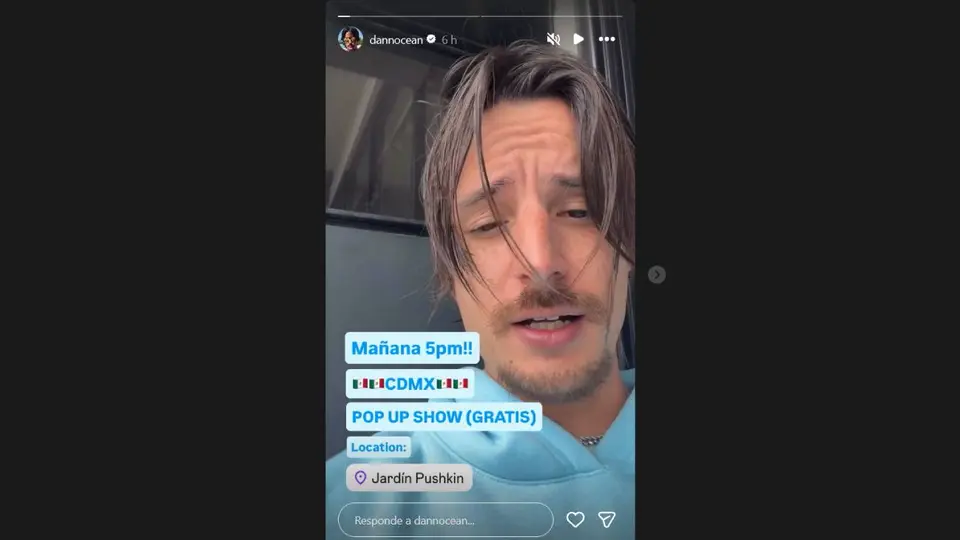 El intérprete de “Me Rehúso” sorprenderá a sus seguidores con un Pop Up Show gratuito. / IG