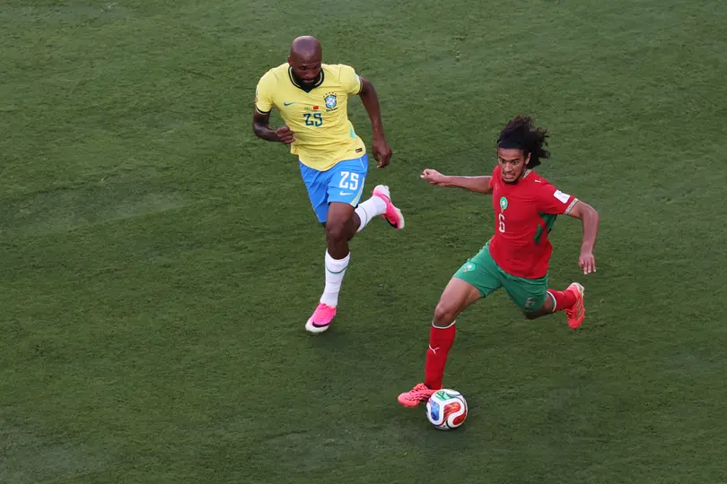 Ayyoub Bouaddi, jugador de Marruecos | AP