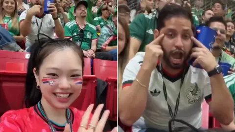 Influencer coreana denuncia racismo de aficionado mexicano durante Corea del Sur vs Chequia