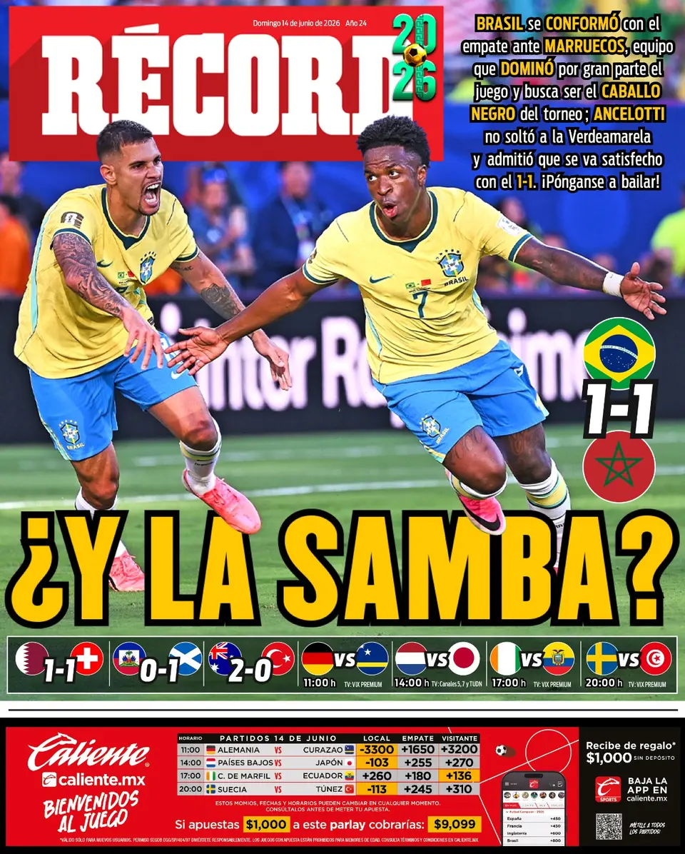 Portada RÉCORD 14 de junio de 2026