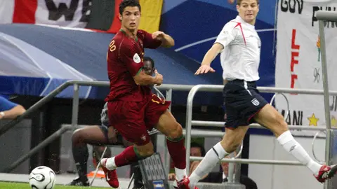 Cristiano Ronaldo y Steven Gerard en Alemania 2006 | MEXSPORT