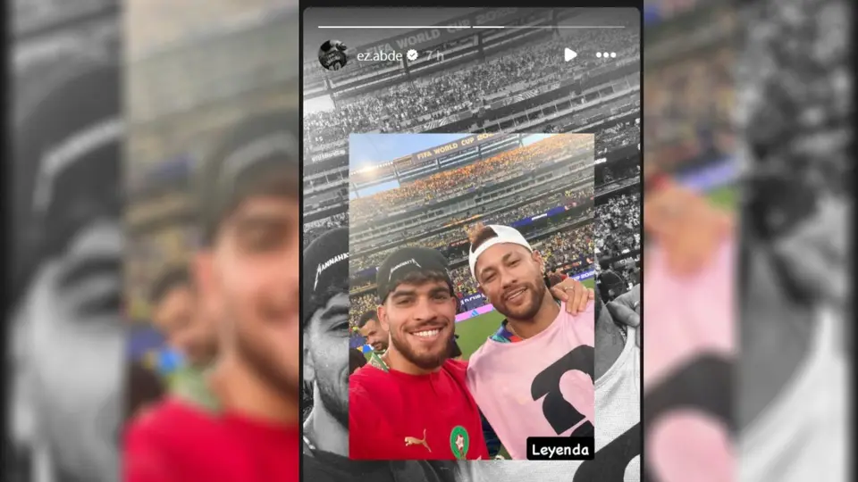 Ez Abde con Neymar | CAPTURA DE PANTALLA