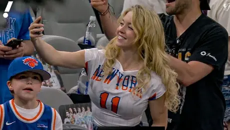 Sydney Sweeney roba reflectores en San Antonio para apoyar a los Knicks por el título de la NBA