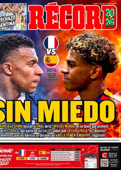 Portada RÉCORD 14 de julio de 2026