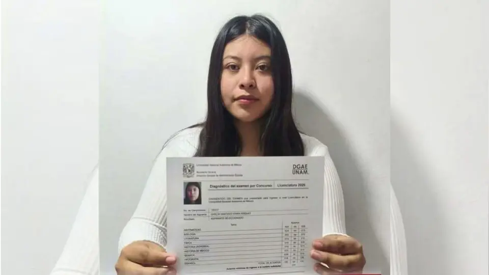 Brisa García logró puntaje perfecto en la UNAM, pero no fue convocada al examen de control