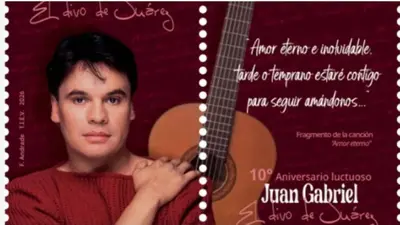 Correos de México rinde homenaje a Juan Gabriel con estampillas a 10 años de su muerte