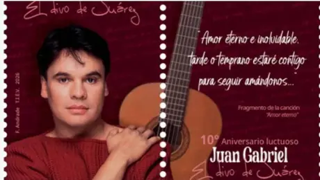Correos de México rinde homenaje a Juan Gabriel con estampillas a 10 años de su muerte