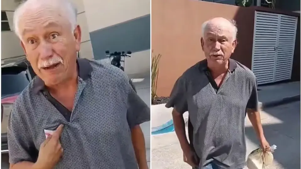 Redes apodaron al señor como "Lord Pistola". / X
