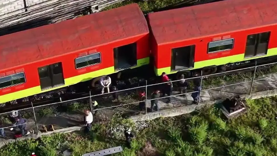 Se reportó el descarrilamiento de un tren de la Línea 3 por la mañana / Especial