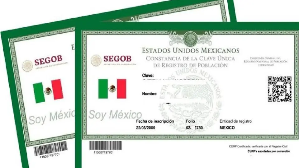 La constancia certificada permite comprobar que los datos de la CURP están vinculados con la información correspondiente del Registro Civil./ RS
