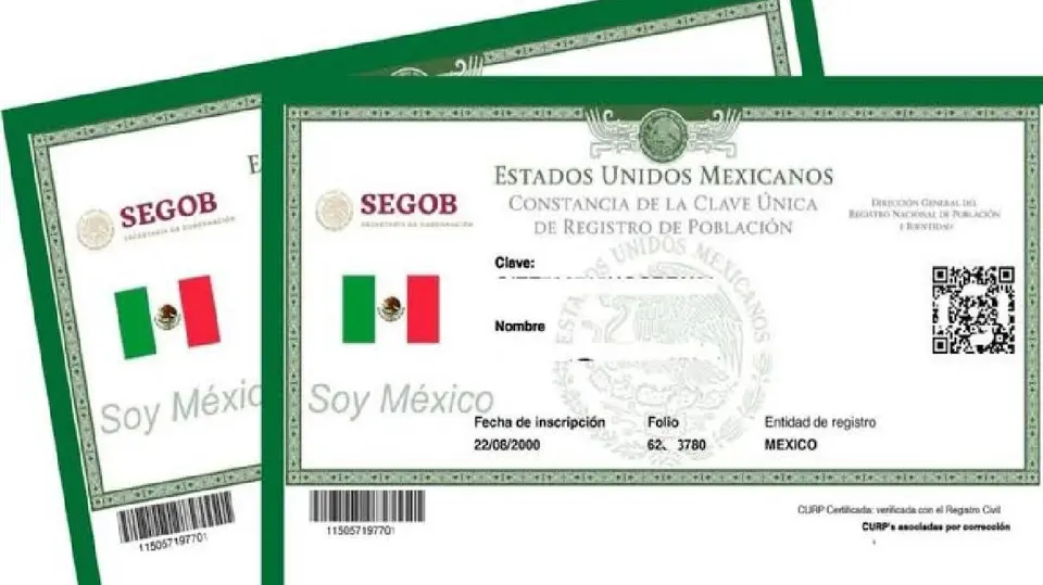 La constancia certificada permite comprobar que los datos de la CURP están vinculados con la información correspondiente del Registro Civil./ RS