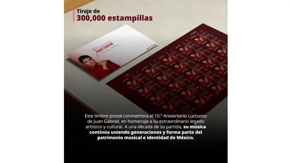 Correos de México presentó la emisión dedicada al Divo de Juárez en el Patio de Carteros del Palacio Postal./ X: @CorreosdeMexico