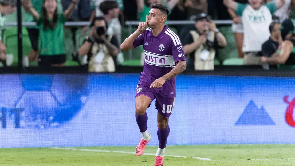 Myrto Uzuni festejando tras marcar ante América en la Leagues Cup | MEXSPORT