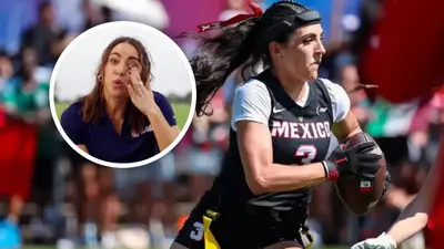 Rebeca Landa y Silvia Contreras protagonizan emotivo momento previo a los Cuartos de Final del Mundial de Flag Football