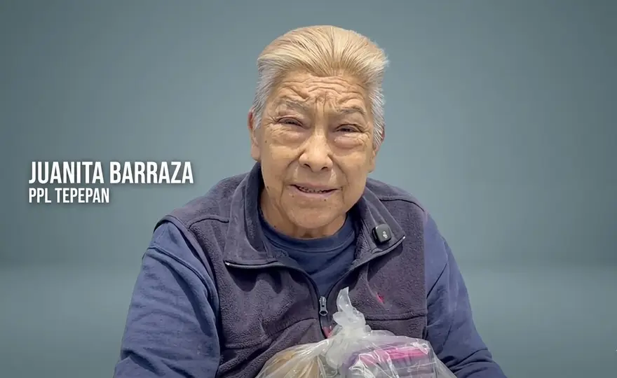 Juana Barraza aparece con el cabello corto y canoso en el penal de Tepepan./especial
