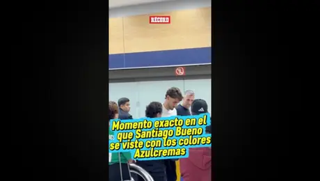 Santiago Bueno llegó a CDMX para reportar con América