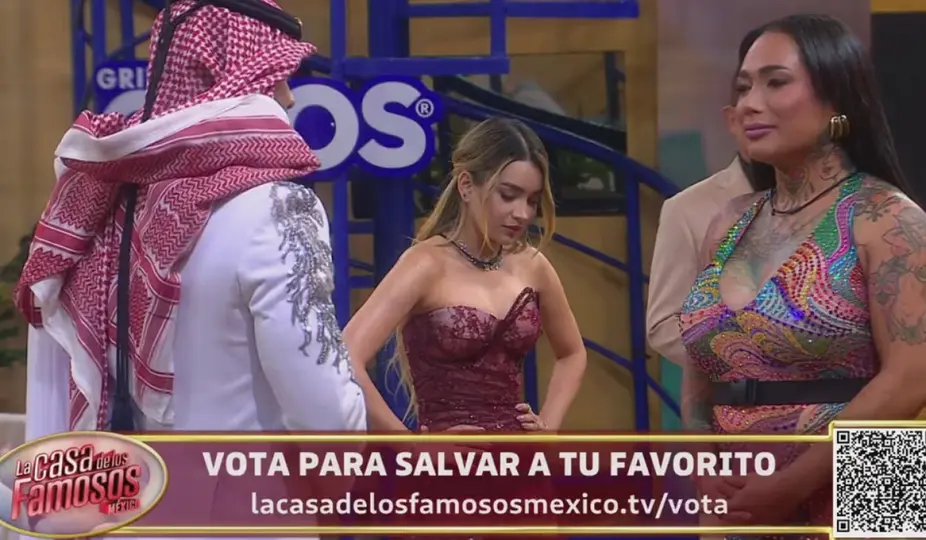 Karina Torres protagonizó uno de los momentos más tensos de la gala al romper su amistad con Masad./ Captura de pantalla