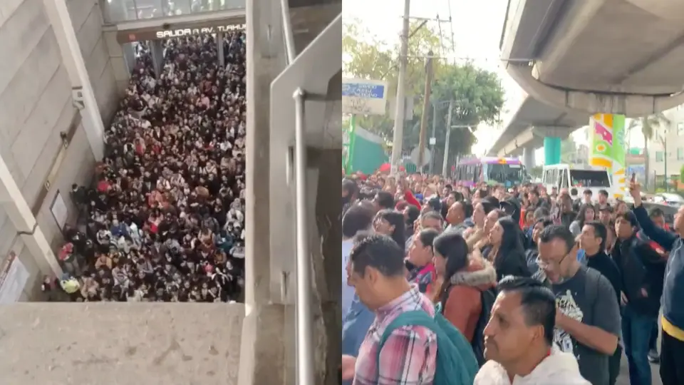 Usuarios de la Línea 12 enfrentan largas filas debido a la suspensión parcial del servicio por trabajos de mantenimiento / Especial