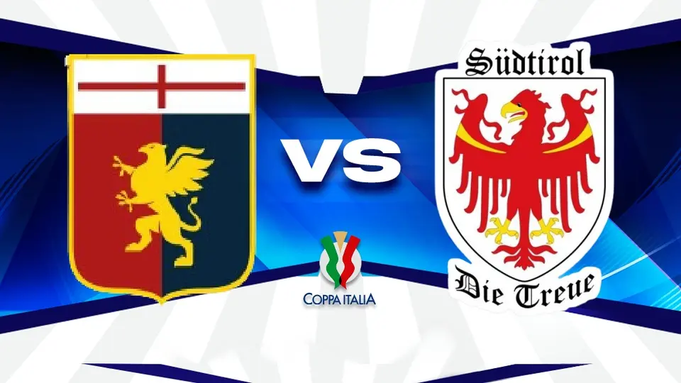Genoa vs Sudtirol: Fecha, hora y transmisión del partido de Coppa Italia