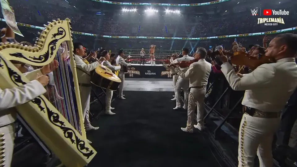 Mariachi en la celebración del Grande Americano | Captura de pantalla