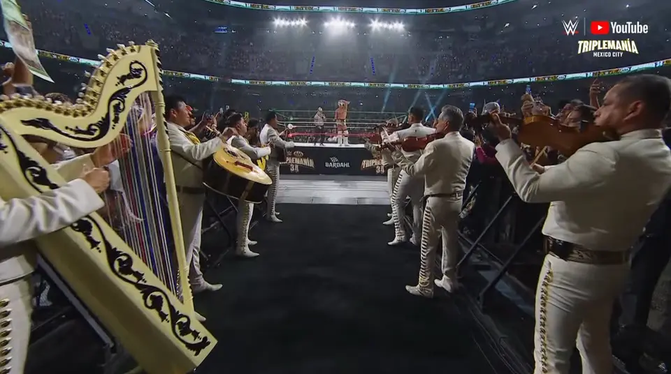 Mariachi en la celebración del Grande Americano | Captura de pantalla