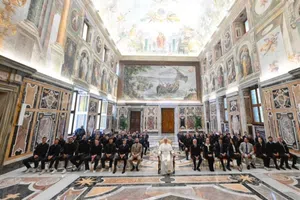 Napoli y la familia De Laurentiis visitaron al Papa León XIV en el Vaticano