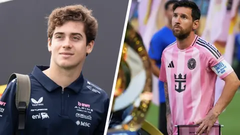 El gesto de admiración de Colapinto a Messi que emocionó a las redes sociales