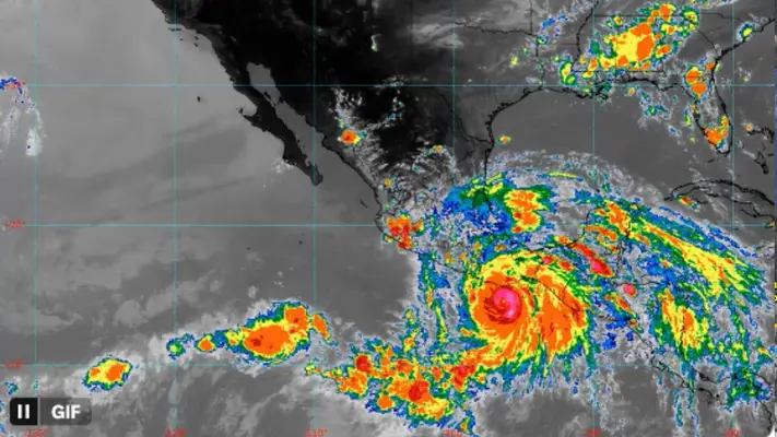 Huracán Erick alcanza categoría 3: impactará fuerte este jueves entre Oaxaca y Guerrero con vientos de 210 km/h