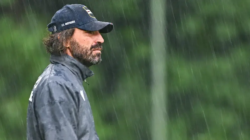 Andrea Pirlo con Sampdoria | X:@ sampdoria