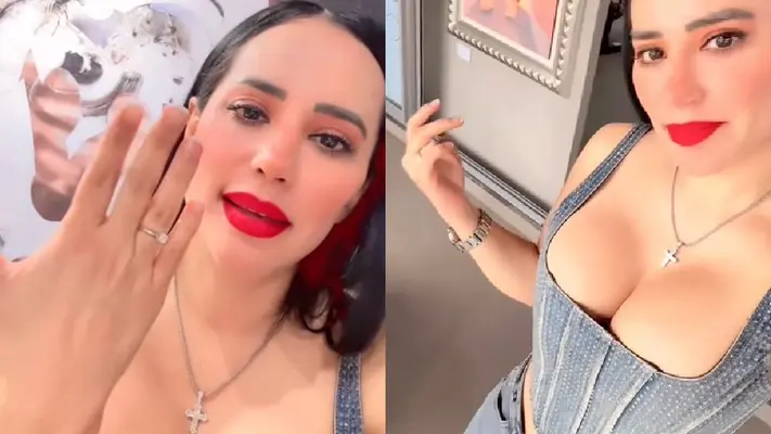 ¿Sandra Cuevas se nos casa? Presume un brillante anillo de compromiso: “¡Hoy soy feliz!”