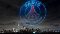 Cientos de drones iluminaron Nueva York recreando escudos de PSG y Chelsea