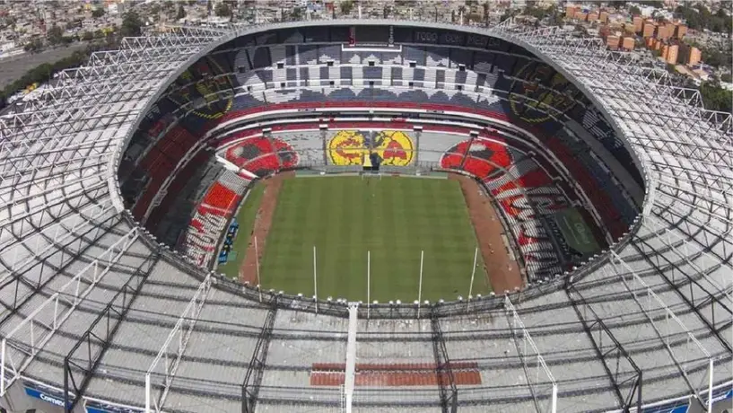 ¡Adiós al América! Así luce el Estadio Azteca sin el logo del cuadro azulcrema