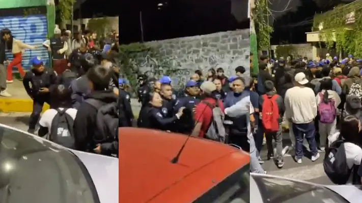 VIDEOS: Batalla campal entre estudiantes y policías; hay 4 detenidos