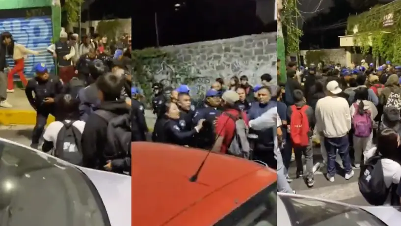 VIDEOS: Batalla campal entre estudiantes y policías; hay 4 detenidos