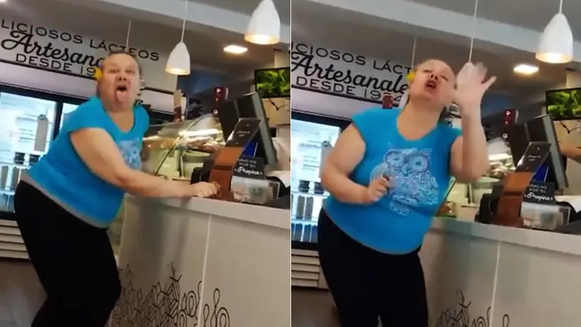 VIDEO: Apodan ‘Lady Muecas’ a extranjera que insulta a empleados de heladería en CDMX