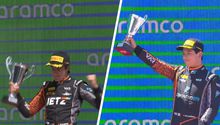 ¡Pilotos mexicanos al podio! Santiago Ramos, en Fórmula 3, y Rafael Villagómez, en Fórmula 2, brillan en el GP de España