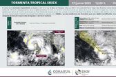 Erick será huracán categoría 2 y tocará tierra entre Oaxaca y Guerrero este jueves
