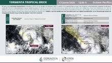 Erick será huracán categoría 2 y tocará tierra entre Oaxaca y Guerrero este jueves