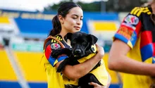 América y Tijuana celebraron el día del perro con cachorros en el protocolo de inicio de su partido