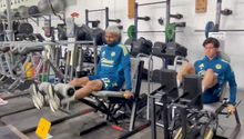 ‘Por eso se lesionan’: Critican en redes las rutinas de gimnasio de los jugadores del América