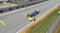 ¡En llamas! Carlos Sainz sufre prematuro abandono en el Gran Premio de Austria por problemas en los frenos