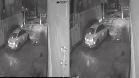 VIDEO: Presunto robo de autopartes por parte de un policía causa indignación en redes